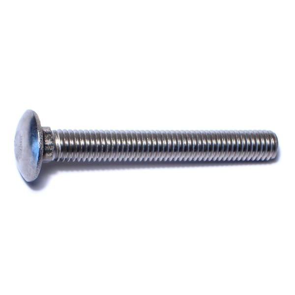 Midwest Fastener Carriage Bolt, Square Neck, 16 (Coarse), 3 in L, 18-8 Stainless Steel, 25 PK 50612 - main